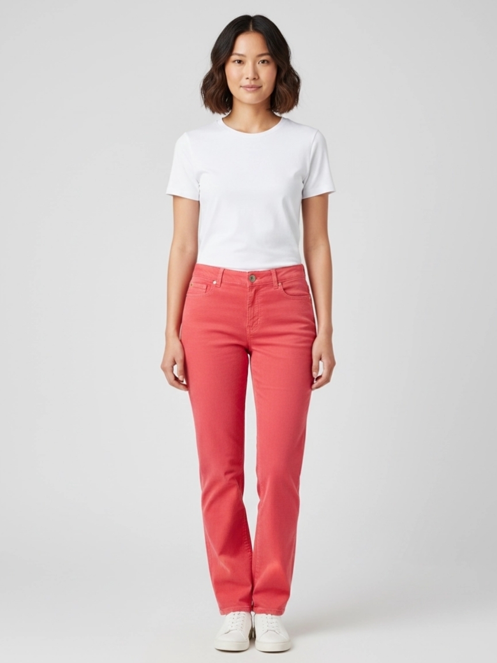 J. Crew Coral City Fit Straight-Leg Five Pocket Cord Jeans Misses 28 Short